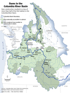 Locator map of Dams in the Columbia River Basin