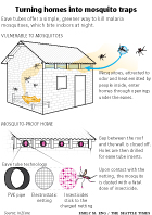 Eave Tube mosquito traps process diagram